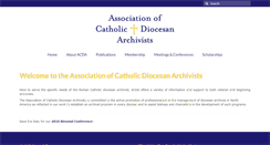 Desktop Screenshot of diocesanarchivists.org