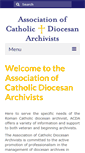 Mobile Screenshot of diocesanarchivists.org